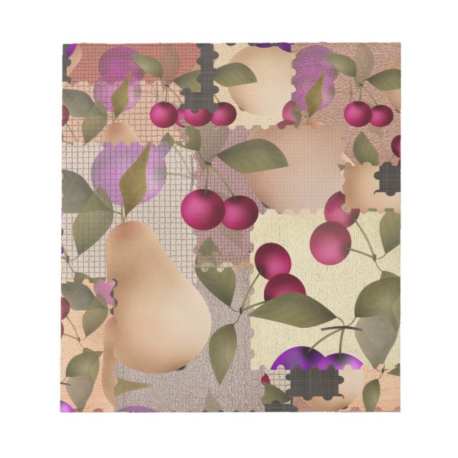 Bloco De Notas Frutas, patch (Frente)