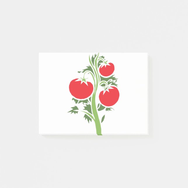 Bloco De Notas Frutas Vegetais De Tomate Vermelho Vegetal (Frente)