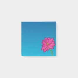 Bloco De Notas Fuchsia Pink Flower Square Notes