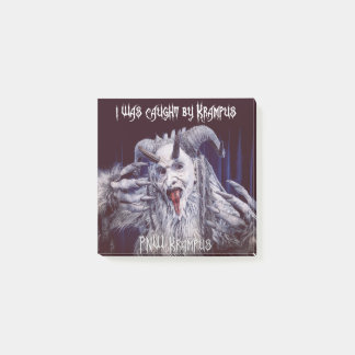 Bloco De Notas Fui apanhado pelo Posto Krampus.