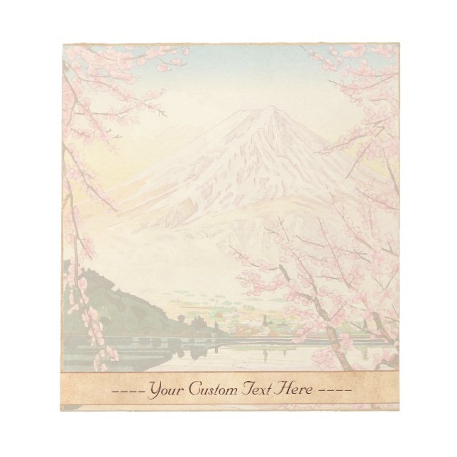 Bloco De Notas Fuji de Kawaguchi Okada Koichi shin hanga japão (Frente)