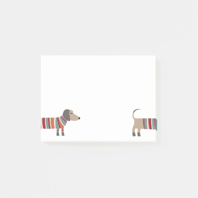 Bloco De Notas Fun Dachshund Wiener Dog (Frente)