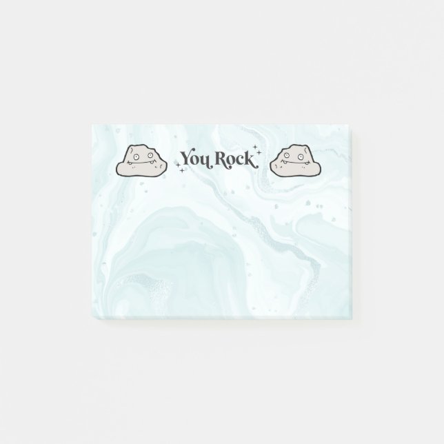 Bloco De Notas Fun Notepad | You Rock | Emotional Support Notes (Frente)