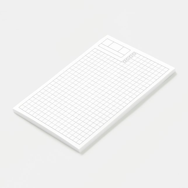 Bloco De Notas Funcional Mínima Diária Fauxbonichi Grid (Inclinado)