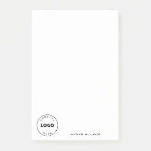 Bloco De Notas Funcionário empresarial minimalista de logotipo si
