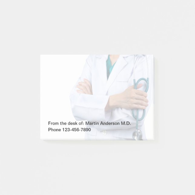 Bloco De Notas Funcionarios Do Gabinete Médico Da Mesa (Frente)