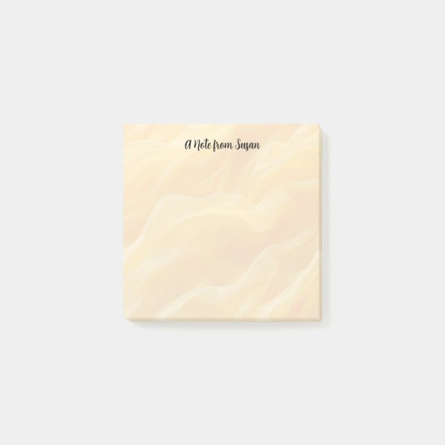 Bloco De Notas Fundo Abstrato Amarelo embrado (Frente)