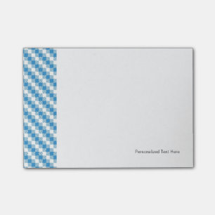 Bloco De Notas fundo Azul-branco dos quadrados