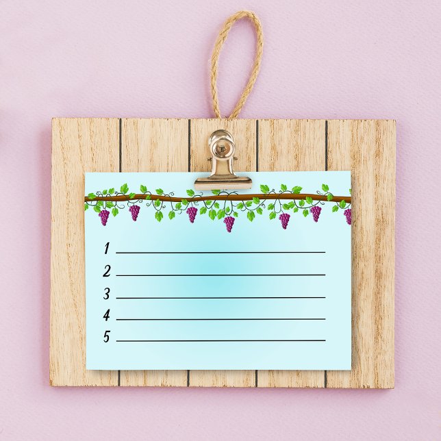 Bloco De Notas Fundo azul com vinha de 4" x 3" (Criador carregado)