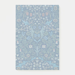 Bloco De Notas Fundo Azul Morris Vintage Padrão Blackthorn