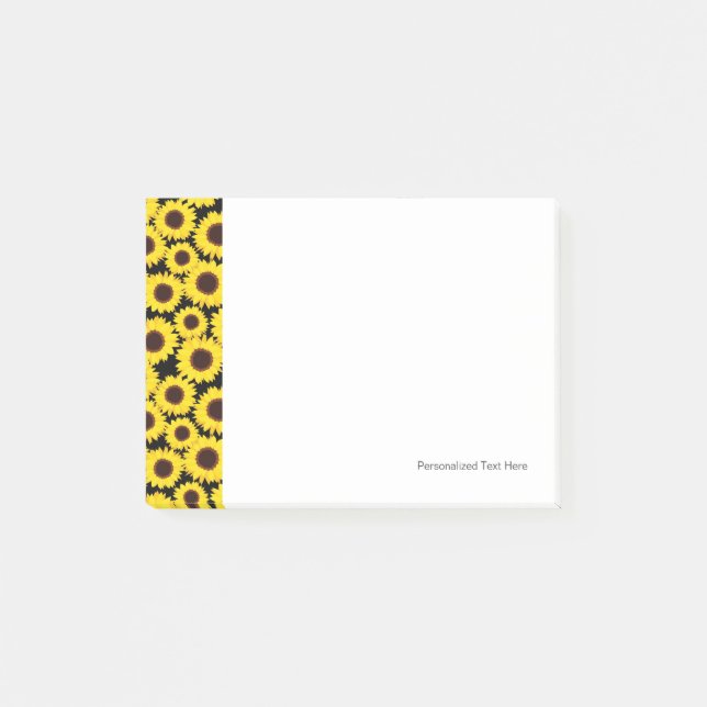 Bloco De Notas Fundo com girassóis (Frente)