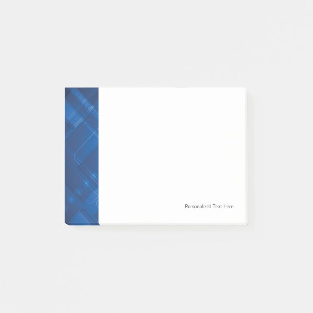 Bloco De Notas Fundo de alta tecnologia azul escuro (Frente)