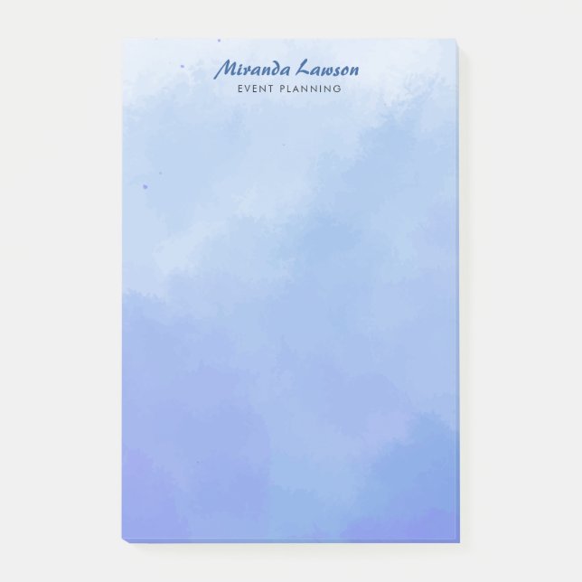 Bloco De Notas Fundo de aquarela (Frente)