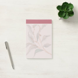 Bloco De Notas Fundo de aquarela pastel bonito Trendy Burgundy