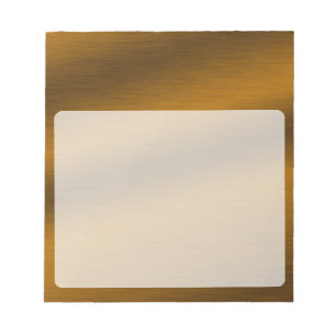 Bloco De Notas Fundo de Bronze Bruto