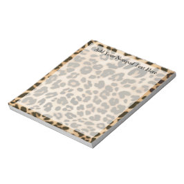 Bloco De Notas Fundo de Impressão do Leopardo