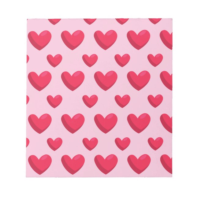 Bloco De Notas Fundo do namorados com amor cardíaco (Frente)