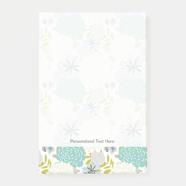 Bloco De Notas Fundo floral (Frente)