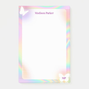 Bloco De Notas Fundo Holográfico