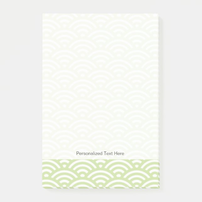 Bloco De Notas Fundo oriental da onda (Frente)