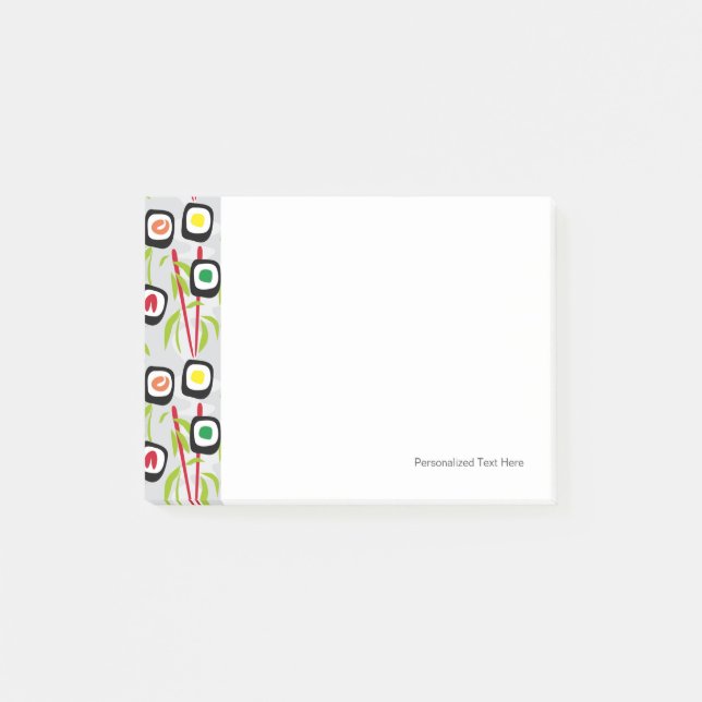 Bloco De Notas Fundo Sushi (Frente)