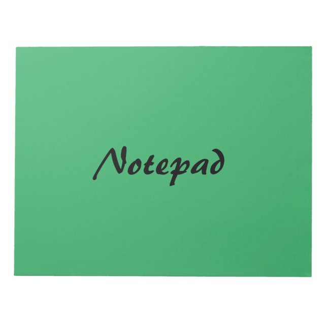 Bloco de Notas Fundo verde mar Impresso Exame Empr (Frente)