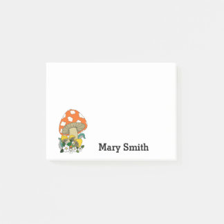 Bloco De Notas Funky Mushroom Personalizado