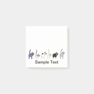 Bloco De Notas funny cats design post it
