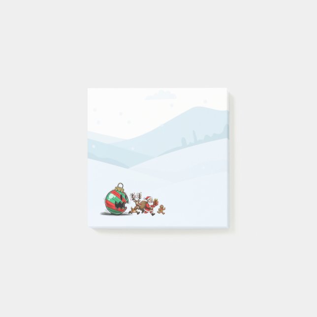 Bloco De Notas Funny Christmas Post-It Notes | Santa Notes (Frente)