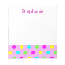 Funny Colorful Polka Dots Kids Name