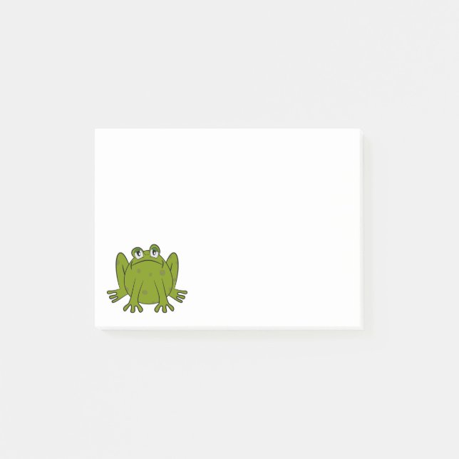 Bloco De Notas Funny Cute Frog (Frente)