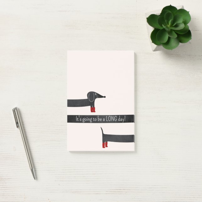 Bloco De Notas Funny Dachshund (Escritótio)
