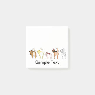 Bloco De Notas funny dogs design post it