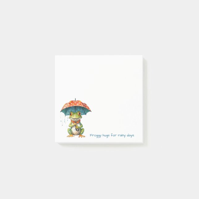 Bloco De Notas Funny Frog Notes – Rainy Day Joy (Frente)