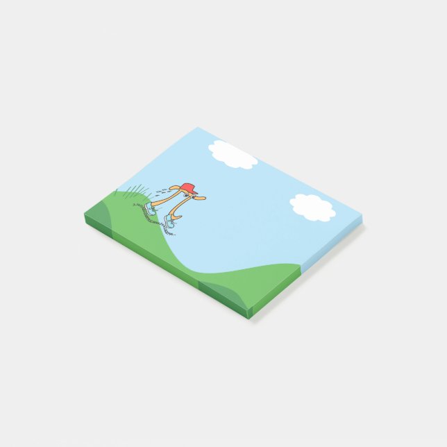 Bloco De Notas Funny Long Running Pi © ilustração Presente (Inclinado)