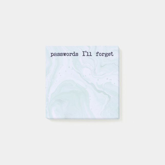 Bloco De Notas Funny Notes | Password Sticky Note | Office Notes (Frente)