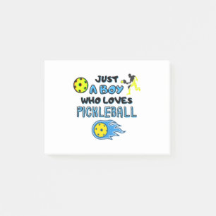 Bloco De Notas Funny Pickleball Player Just A Boy Who Loves Pickl