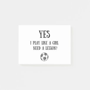 Bloco De Notas Futebol Americano: Sim, eu jogo como uma garota. P