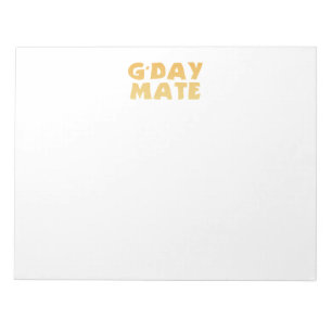Bloco de Notas G’Day Mate