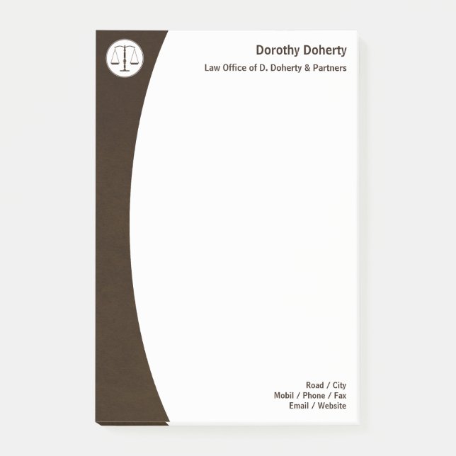 Bloco De Notas GABINETE DE DIREITO DA Justiça (Frente)