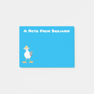 Bloco De Notas Gaivota engraçada com desenho francês