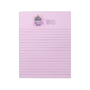 Bloco De Notas Galaxy Boba Tea Stationery Largar Longe Notepad