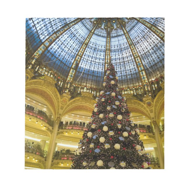 Bloco De Notas Galeries La Fayette no Natal, Paris, França (Frente)