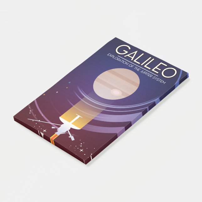 Bloco De Notas Galileo - Exploração do sistema Júpiter (Inclinado)