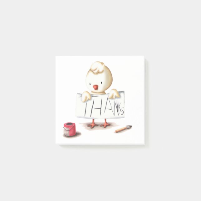 Bloco De Notas Galinha Bonita Obrigado (Frente)