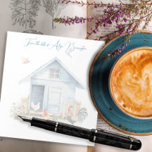 Galinha de Coop Azul Personalizada