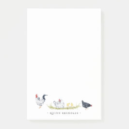 Bloco De Notas Galinhas Russas | Monogramas Stationery