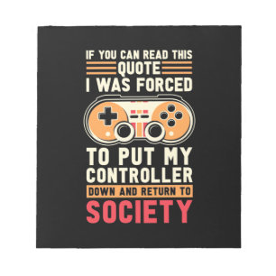 Bloco De Notas Gamer Foi Forçado A Colocar Meu Controlador