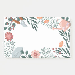 Bloco De Notas Garden Tools & Wildflowers Border