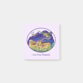 Bloco De Notas Gargula Notre Dame - Paris Sonhos Notas 3" x 3"